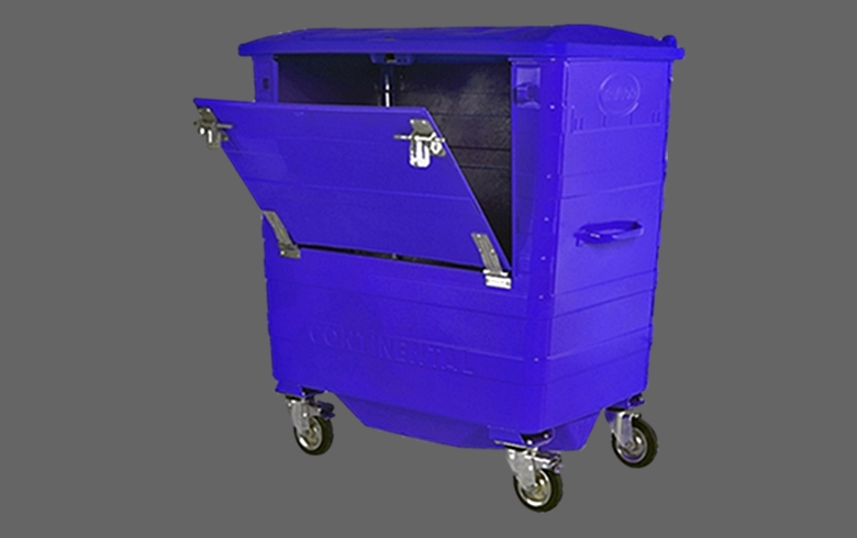 1100 L Drop Front Storage Container | DJE Recycling Bins